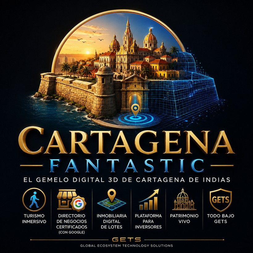 Cartagena Fantástica · El gemelo digital 3D de Cartagena de Indias